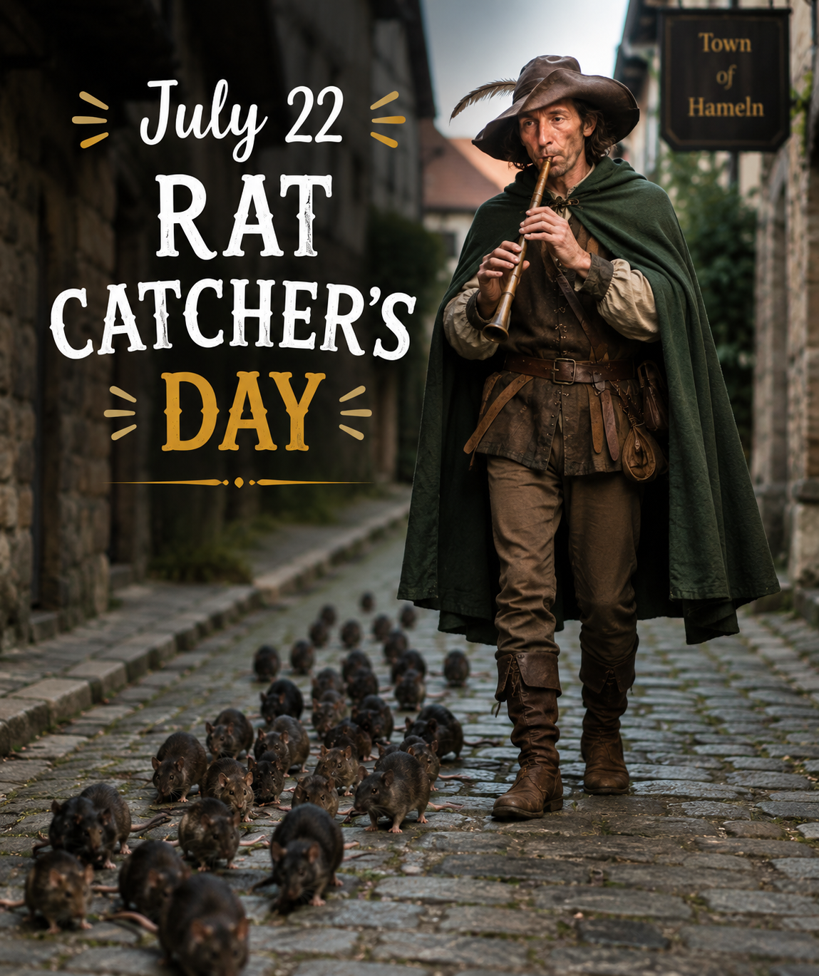 🐀🧹 Rat Catcher's Day – July 22 🧹🐀
