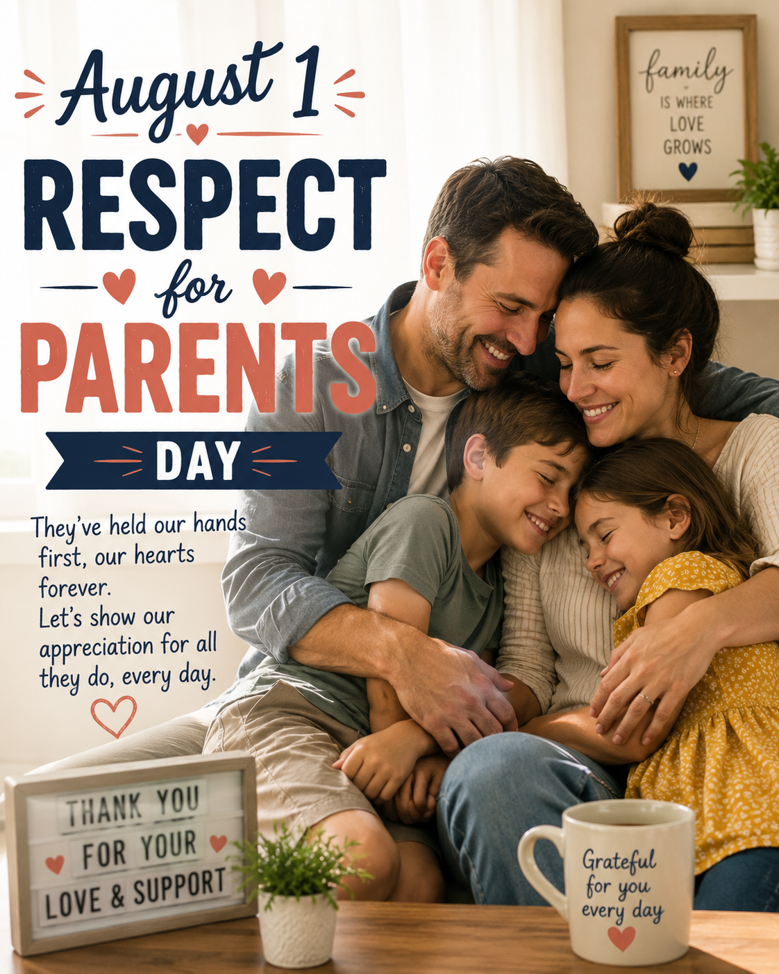 💛🏡 Respect for Parents Day – August 1 🏡💛