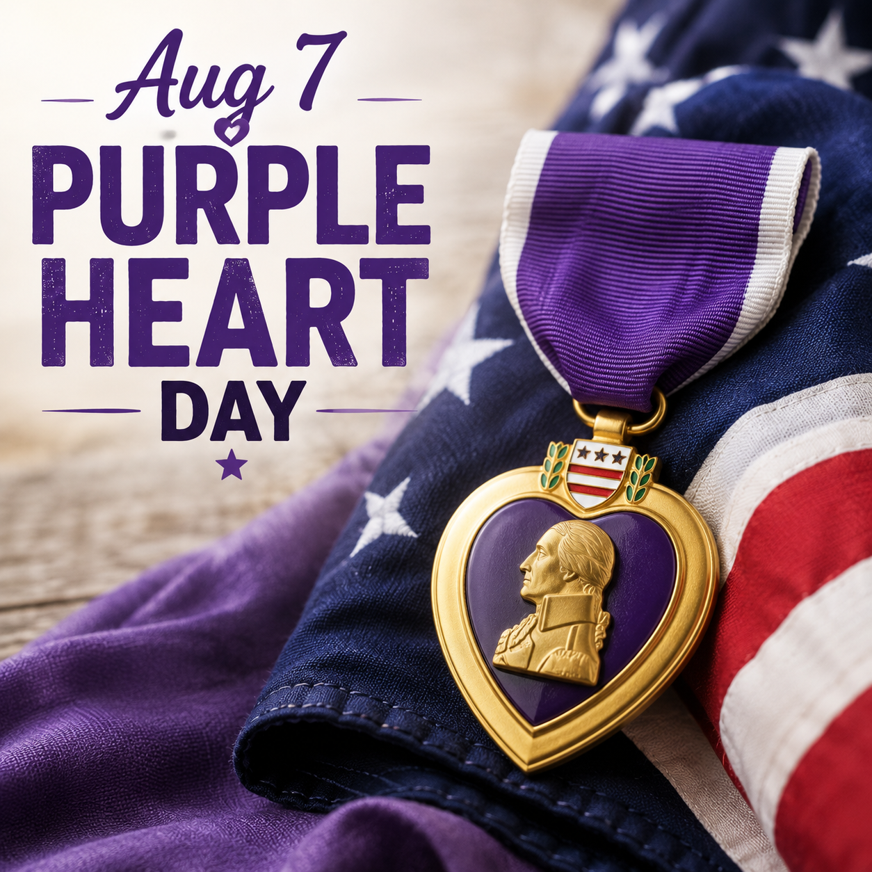 💜🇺🇸 Purple Heart Day – August 7 🇺🇸💜