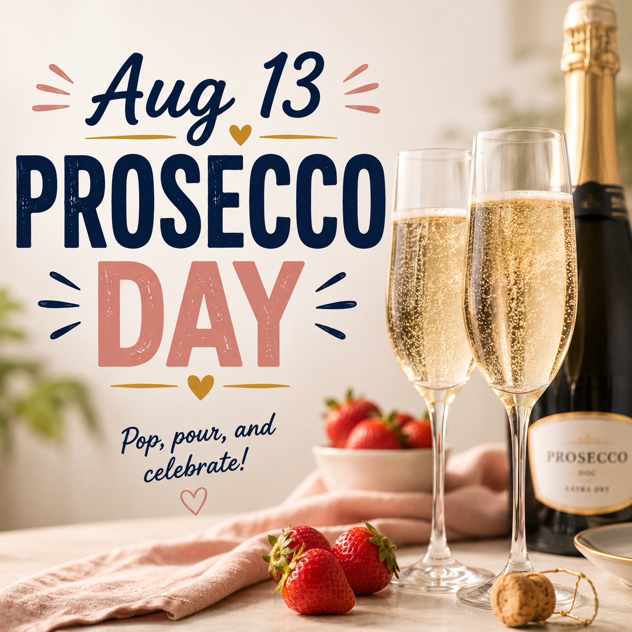 🥂✨ Prosecco Day – August 13 ✨🥂