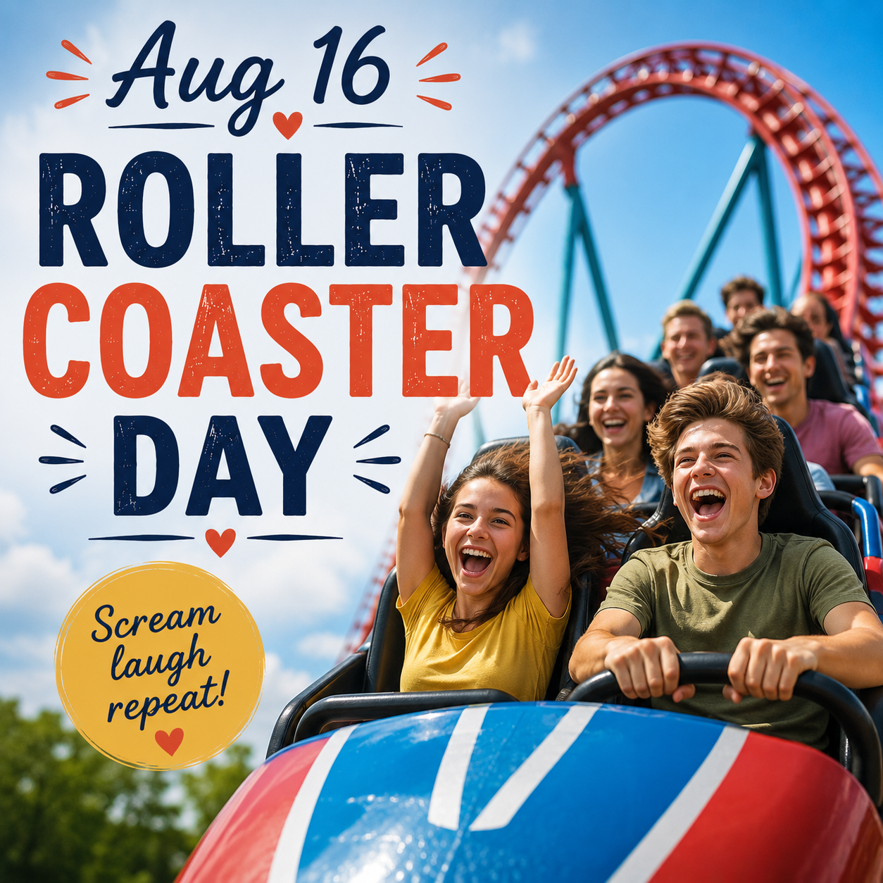 🎢😱 Roller Coaster Day – August 16 😱🎢