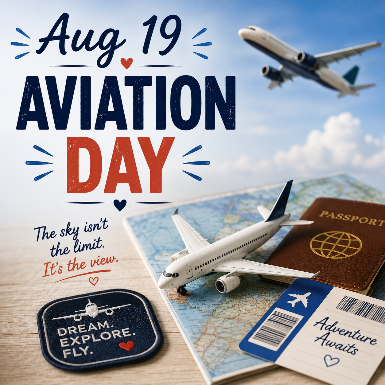 ✈️☁️ National Aviation Day – August 19 ☁️✈️
