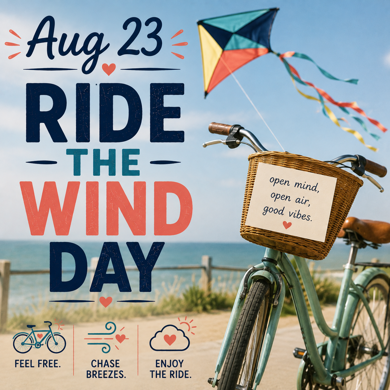 🌬️🪁 Ride the Wind Day – August 23 🪁🌬️