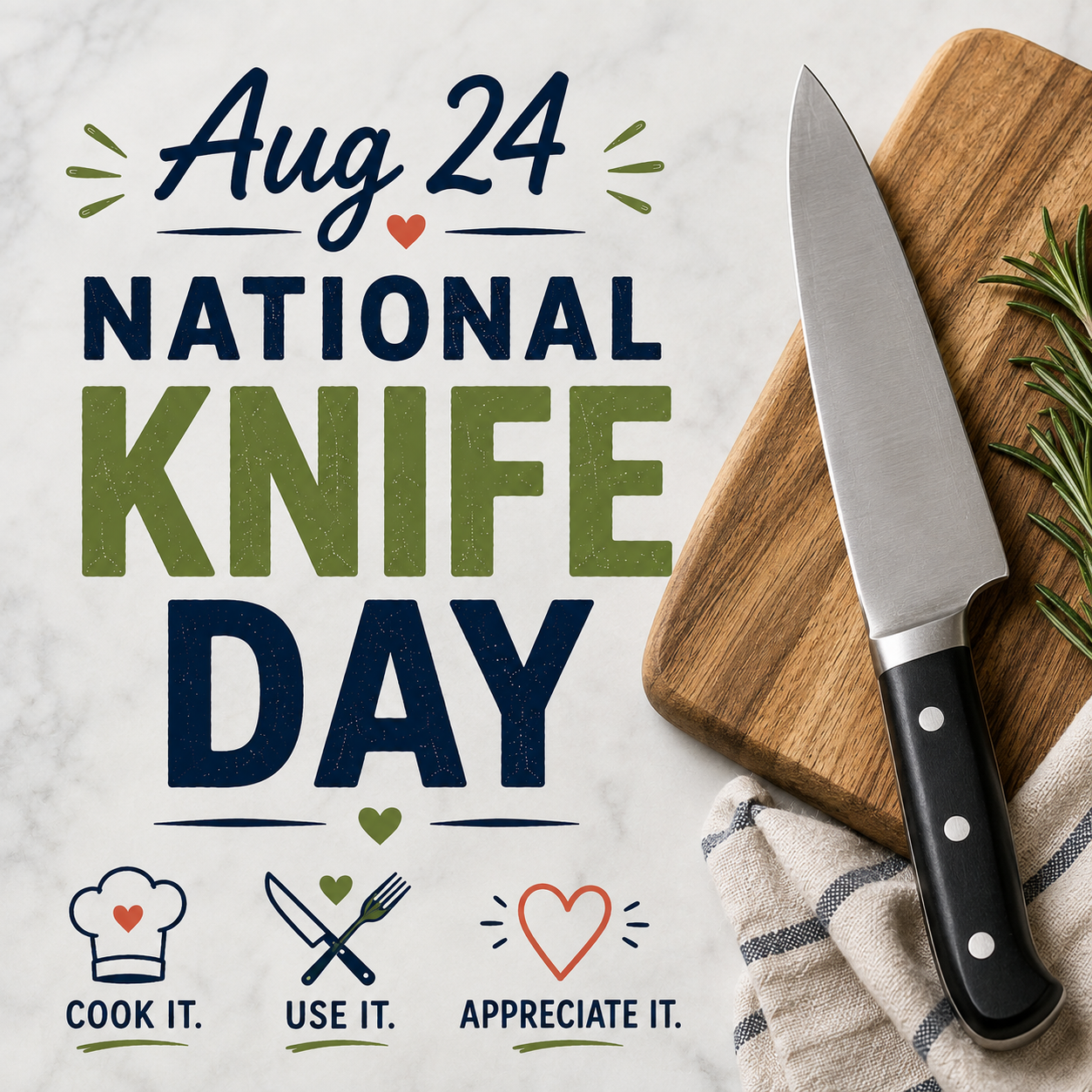 🔪🥕 National Knife Day – August 24 🥕🔪