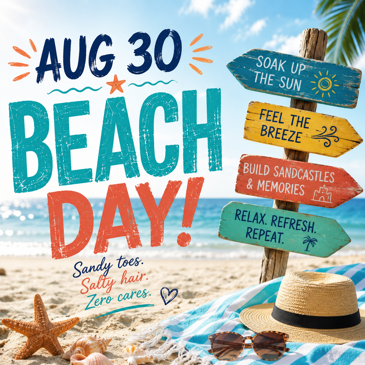 🏖️🌊 Beach Day – August 30 🌊🏖️