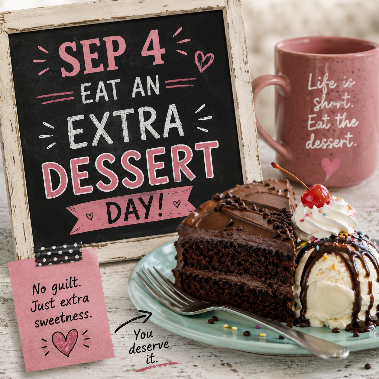 🍰🍪 Eat an Extra Dessert Day – September 4 🍪🍰