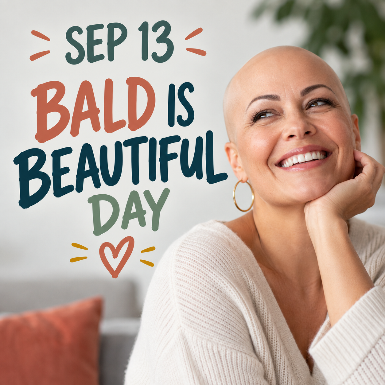 ✨🧑‍🦲 Bald Is Beautiful Day – September 13 🧑‍🦲✨