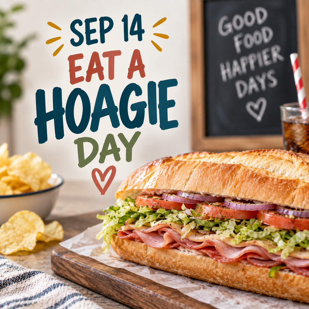🥖🥪 Eat a Hoagie Day – September 14 🥪🥖
