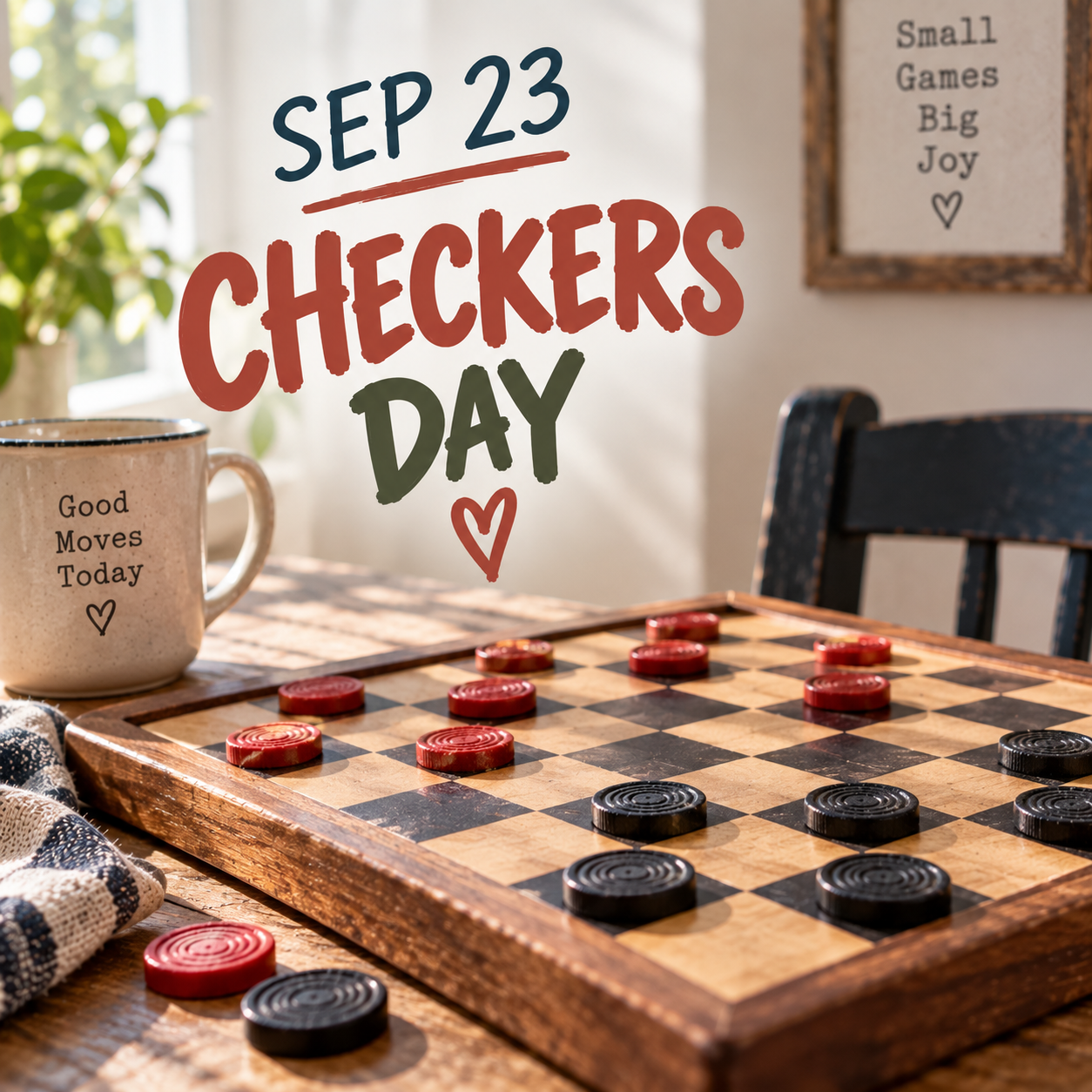 🔴⚫ Checkers Day – September 23 ⚫🔴