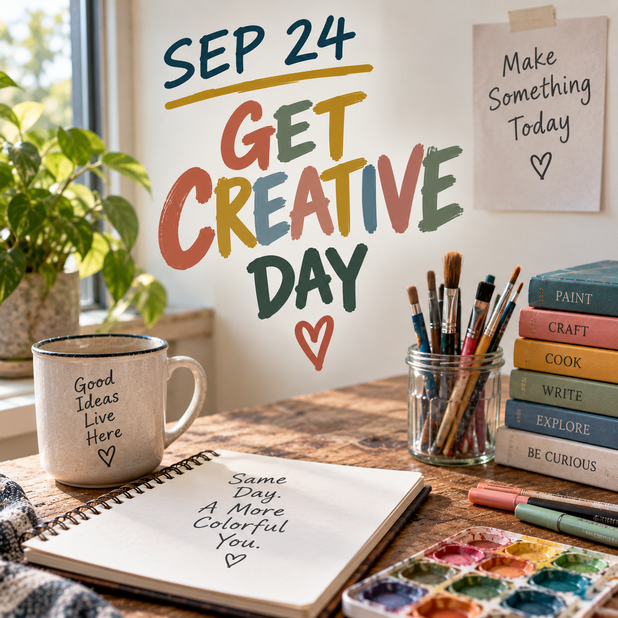 🎨✂️ Get Creative Day – September 24 ✂️🎨