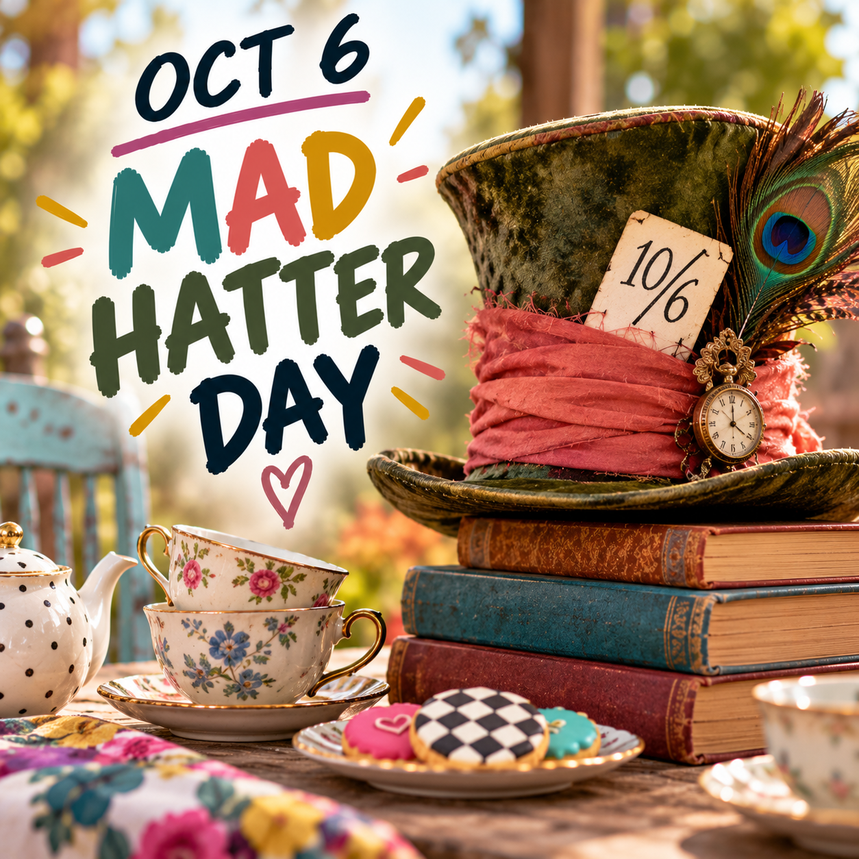 🎩☕ Mad Hatter Day – October 6 ☕🎩