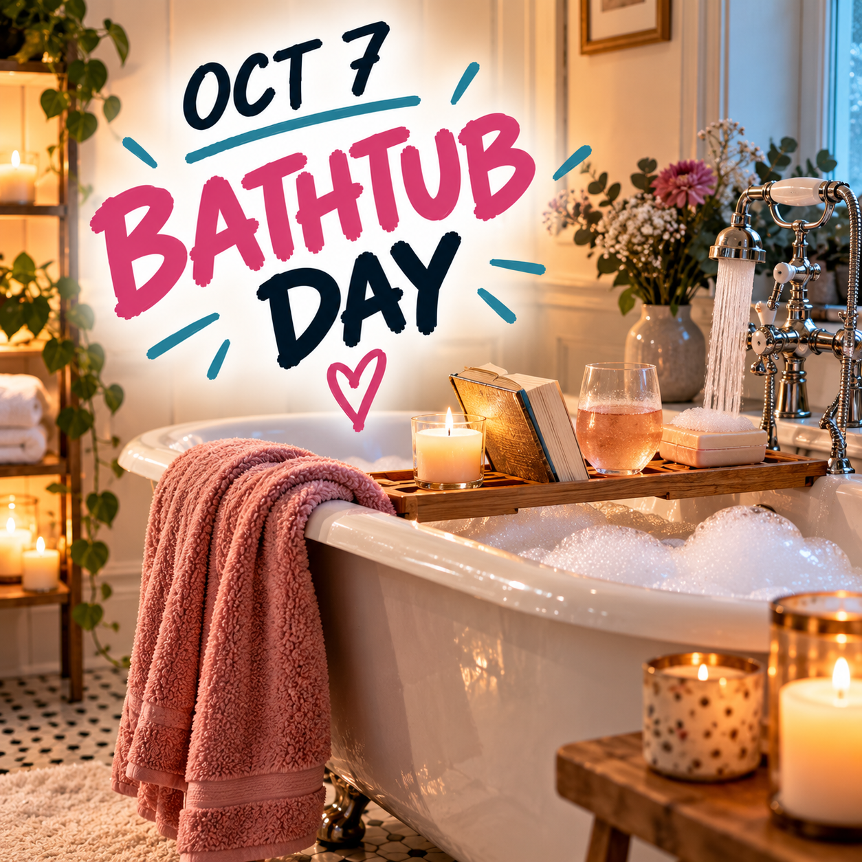 🛁🫧 Bathtub Day – October 7 🫧🛁