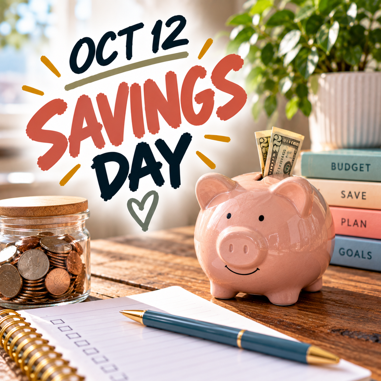 🐷💰 Savings Day – October 12 💰🐷
