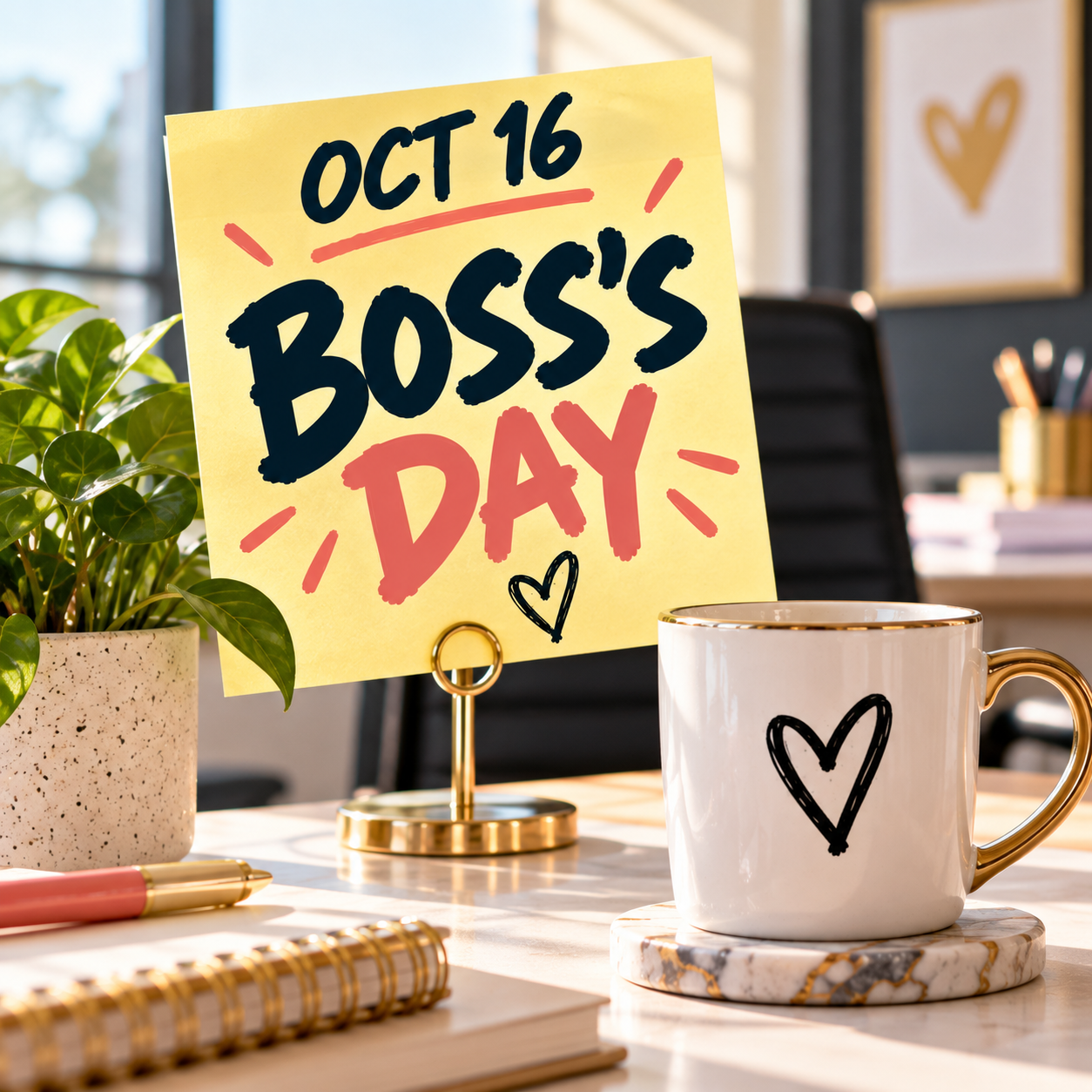 💼☕ Boss’s Day – October 16: Meetings, Management &amp; the Good Boss Who Gets It
