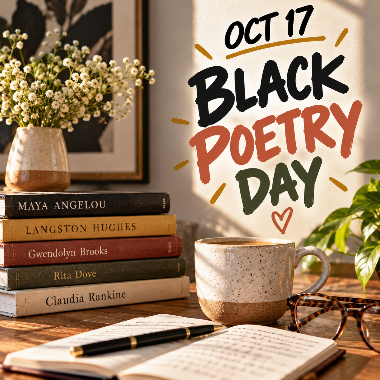 🖋️📖 Black Poetry Day – October 17: The Words That Refused to Be Quiet
