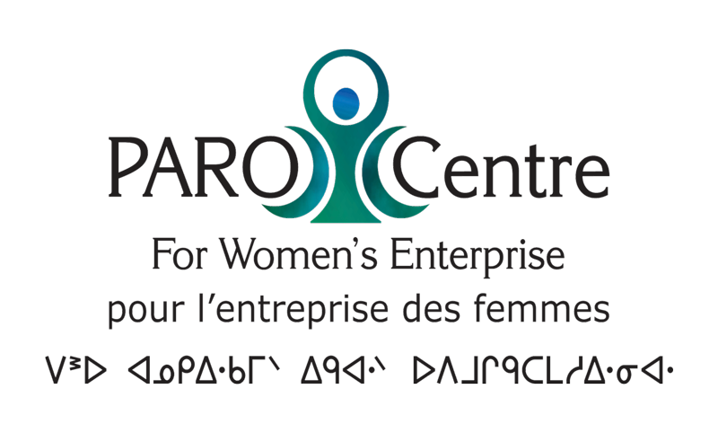Logo for PARO Centre with a stylized teal human figure, red circle head, and black text in English and French.