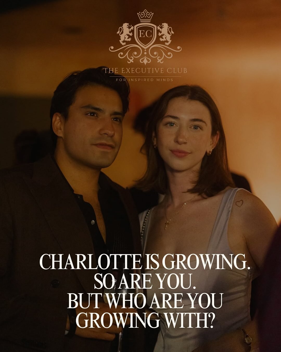 Charlotte is growing&mdash;and so are you.
But who are you growing with?
The Executive Club was built for meaningful connection, curated experiences, and conversations that matter.