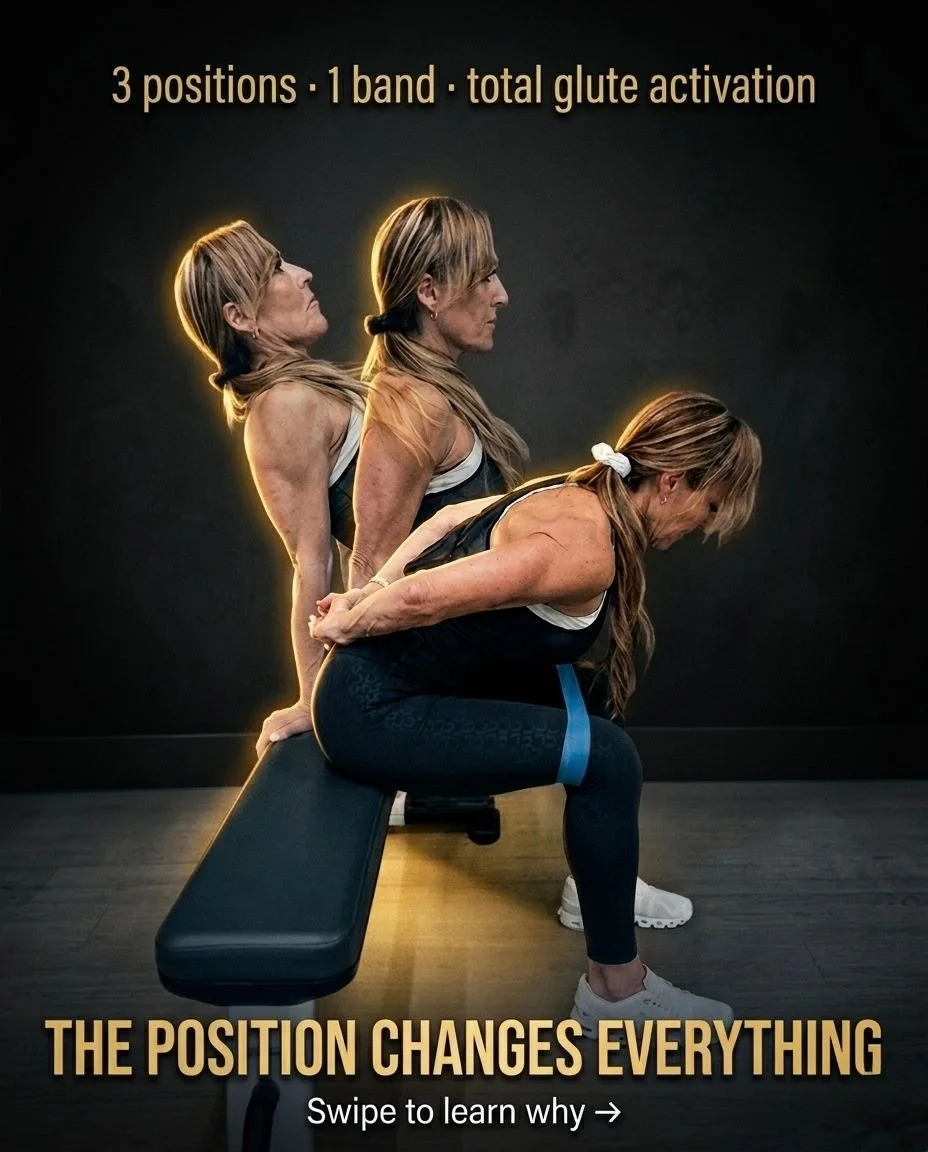 Most people do this exercise one way and wonder why their glutes aren&rsquo;t responding.

It&rsquo;s not the band. It&rsquo;s not the reps. It&rsquo;s the position.

Lean forward : you pre-stretch the glute before it even fires. The deeper fibers th