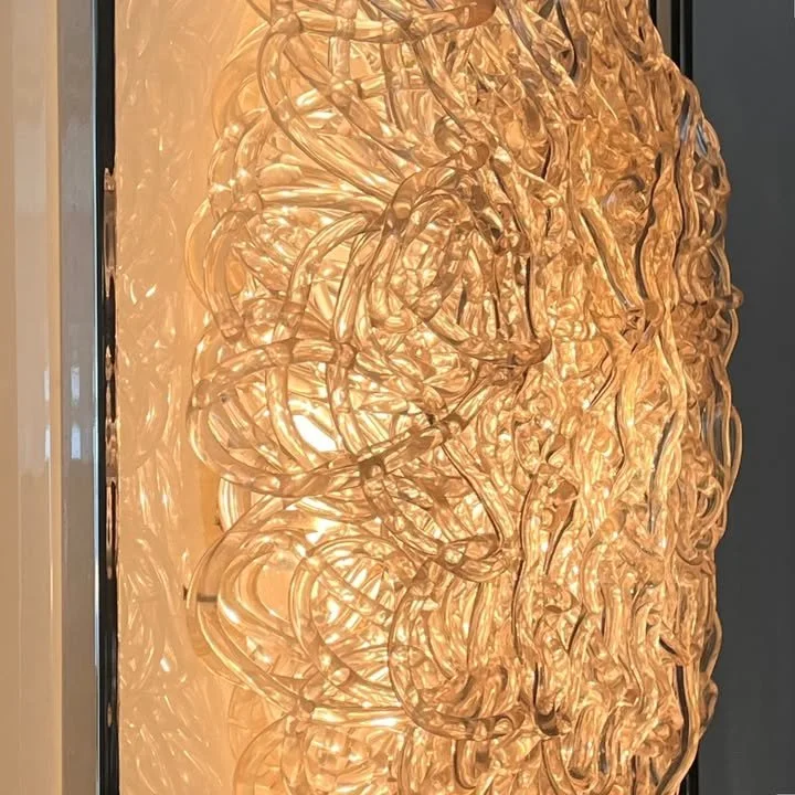 Pannello luminoso in metallo cromato e perspex di Nucleo Forme, anni '80 – foto 3