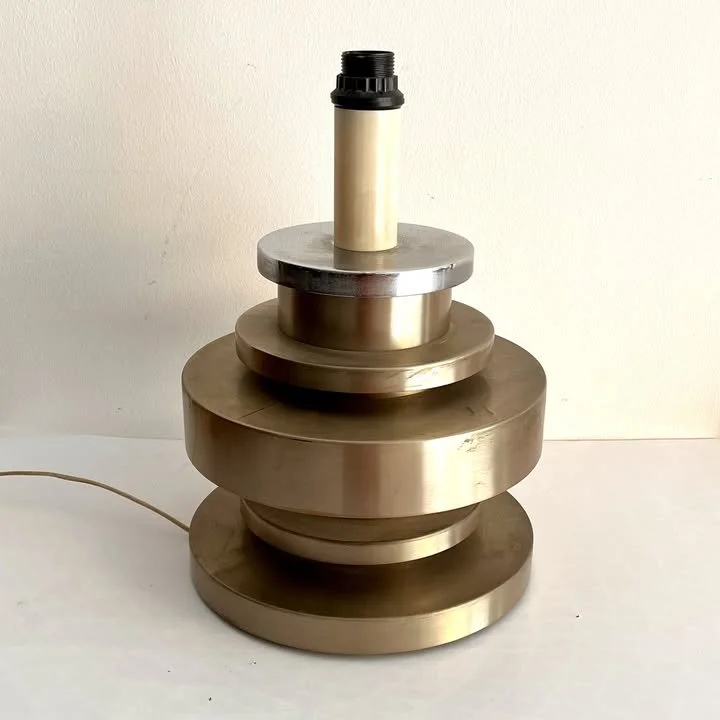 Lampade da tavolo Space Age in metallo cromato, Italia, anni '70 – foto 2