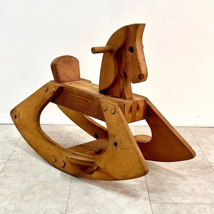 Cavallo a dondolo in legno, Italia, anni '70 – foto 1