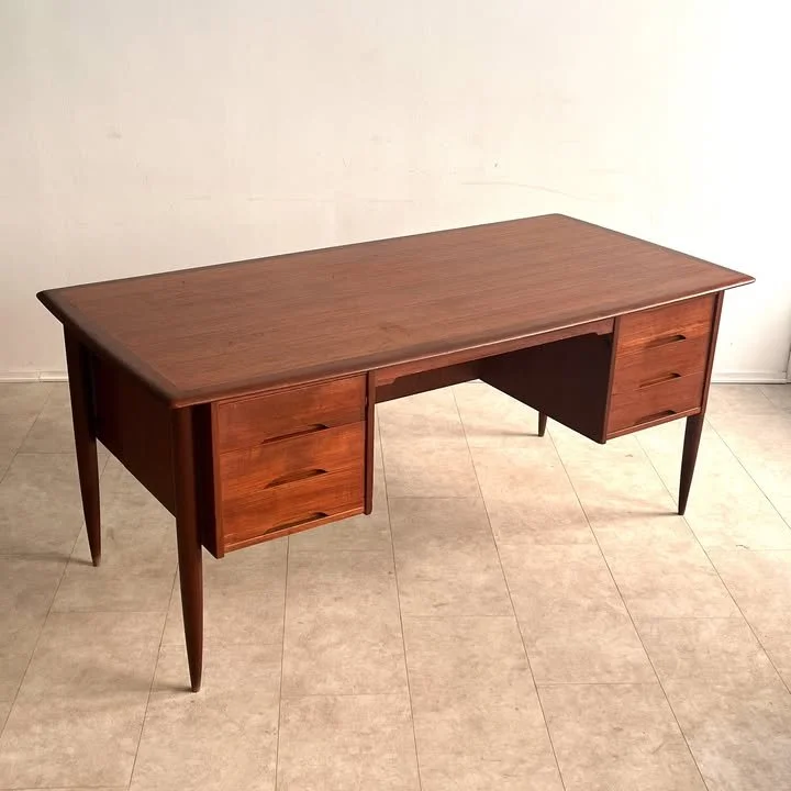 Scrivania direzionale in teak di Arne Vodder per HP Hansen, anni '60 – foto 1