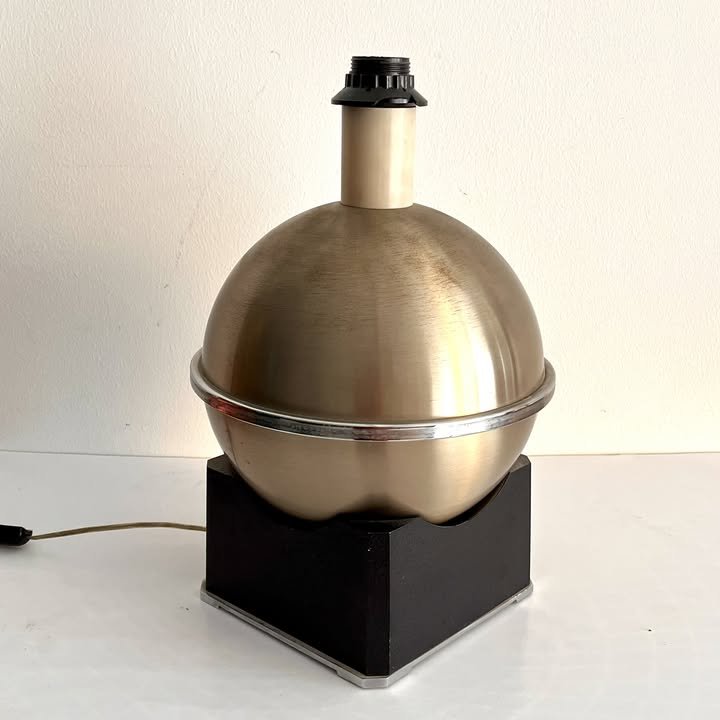 Lampade da tavolo Space Age in metallo cromato, Italia, anni '70 – foto 3