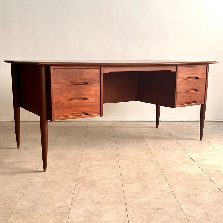 Scrivania direzionale in teak di Arne Vodder per HP Hansen, anni '60 – foto 3