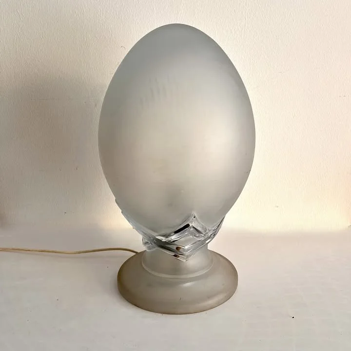 Lampada da tavolo in vetro di Murano di Tommaso Barbi, anni '70 – foto 3