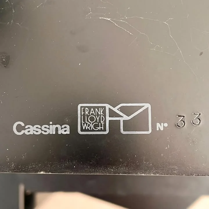 Tris di tavolini geometrici di Frank Lloyd Wright per Cassina, anni '90 – foto 2