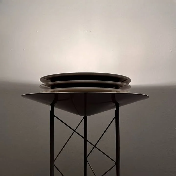 Lampada da terra in metallo laccato bianco di Targetti Sankey per Alta Lite, anni '80 – foto 1
