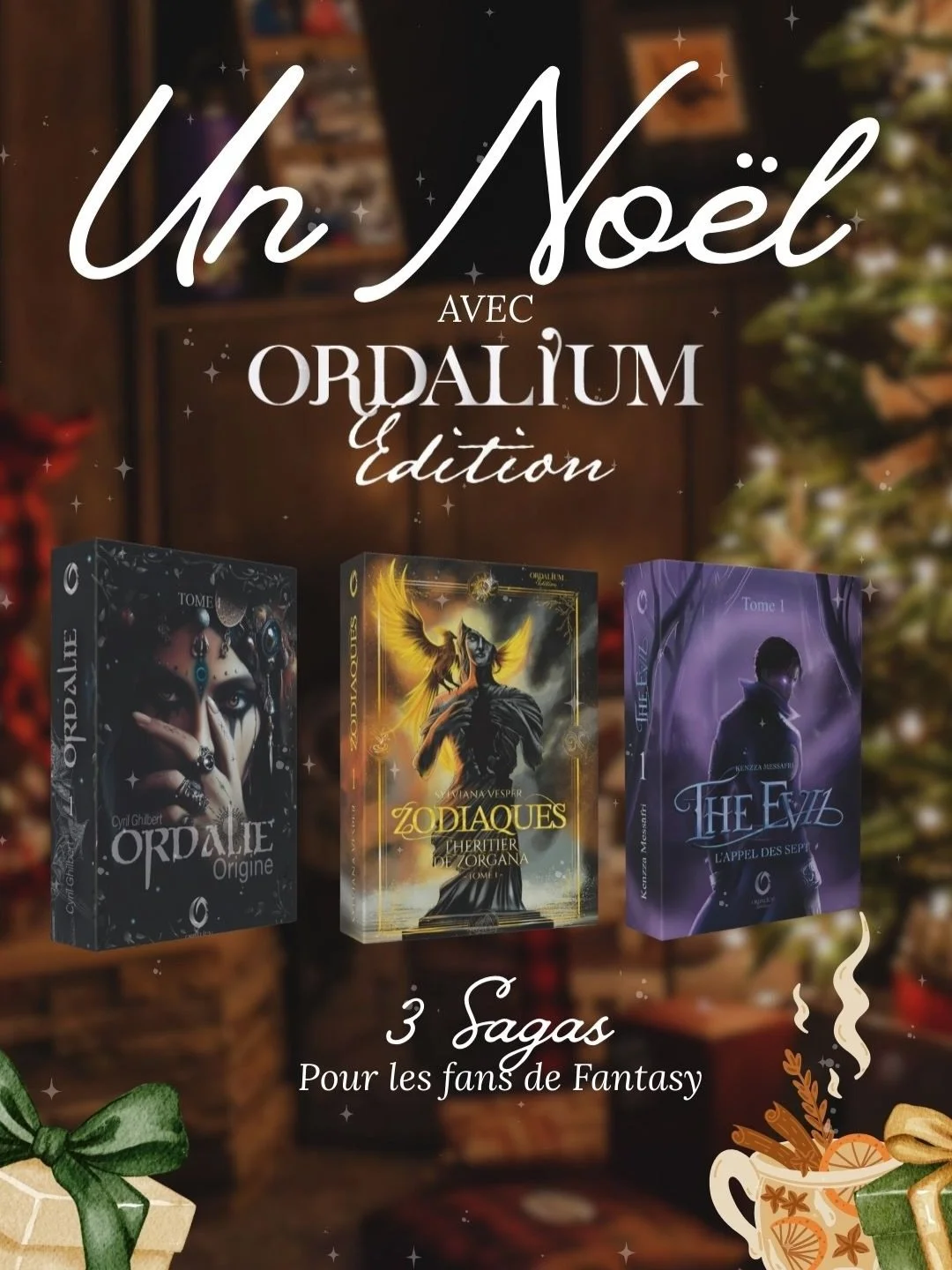 🎄 Un No&euml;l avec Ordalium &Eacute;dition ✨
Pour les lecteurs qui veulent voyager dans des univers fantasy immersifs !
Cette ann&eacute;e, glissez sous le sapin une saga qui d&eacute;vore votre temps libre autant que votre &acirc;me de lecteur 📚
