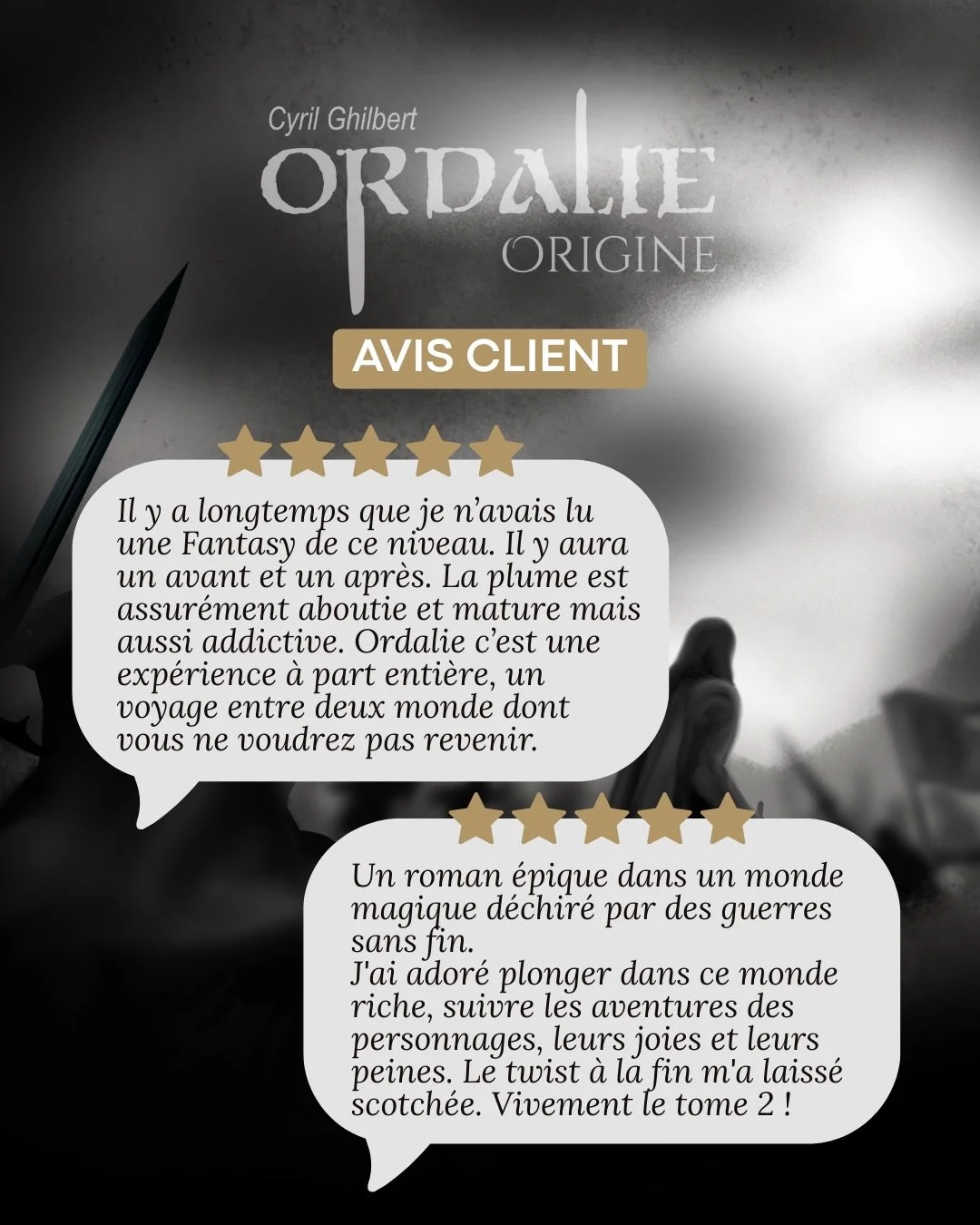 Ils ont plong&eacute; dans Ordalie&hellip; et n&rsquo;en sont pas ressortis indemnes ✨

Ordalie Origine, premier tome de la saga dark fantasy de Cyril Ghilbert, s&eacute;duit d&eacute;j&agrave; ses lecteurs par son univers dense, sa plume mature et s