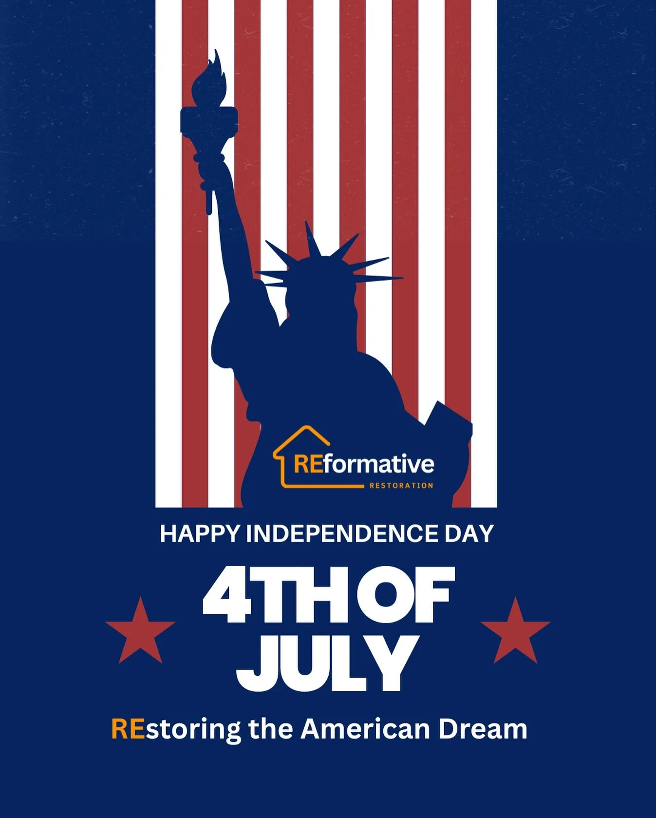 🇺🇸 Happy 4th of July from REformative Restoration 🇺🇸
Honoring freedom, REsilience, and the stREngth to REbuild today and every day. 💪🔨🧱✨ #IndependenceDay #REformativeRestoration