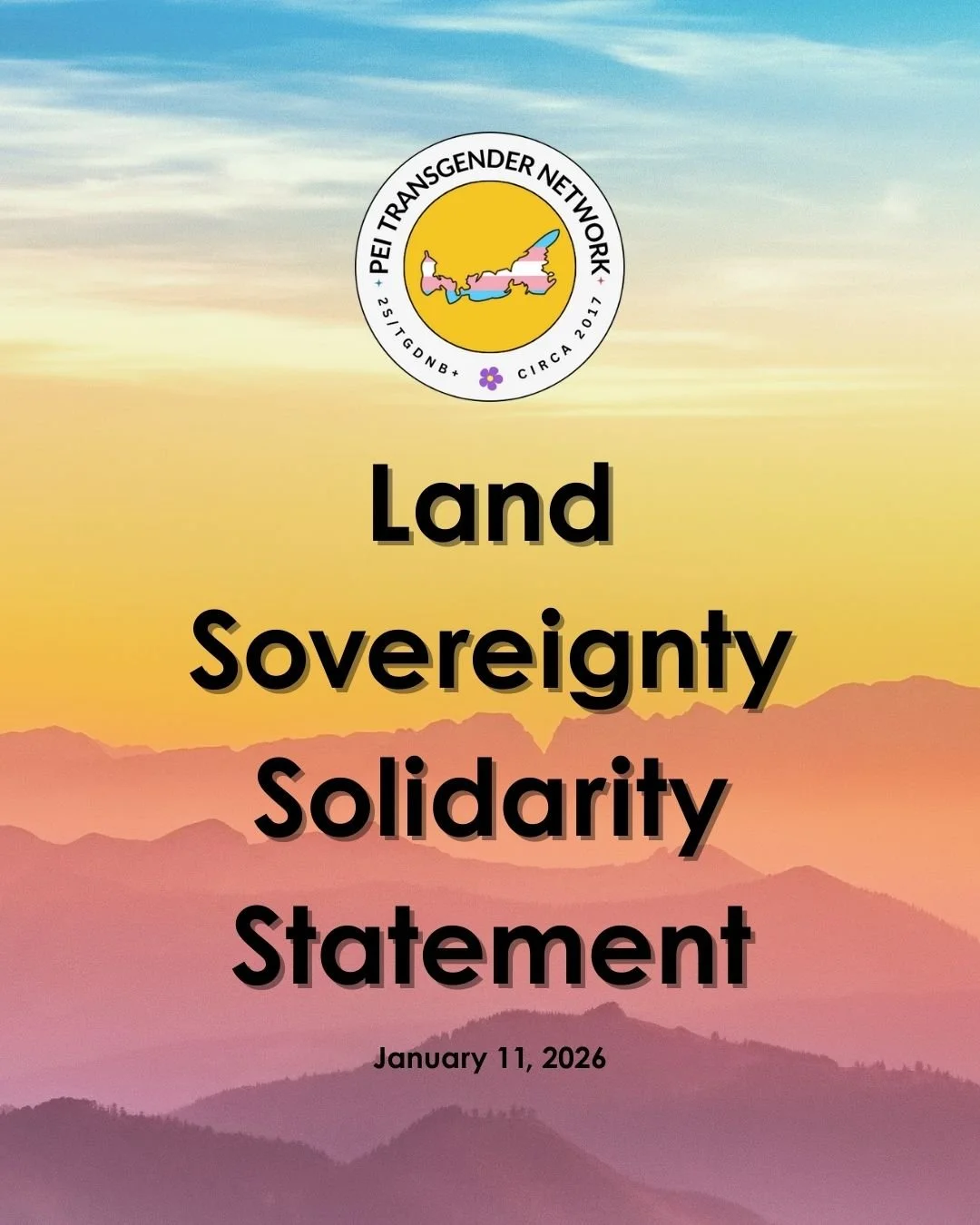 PEITN Land Sovereignty solidarity statement