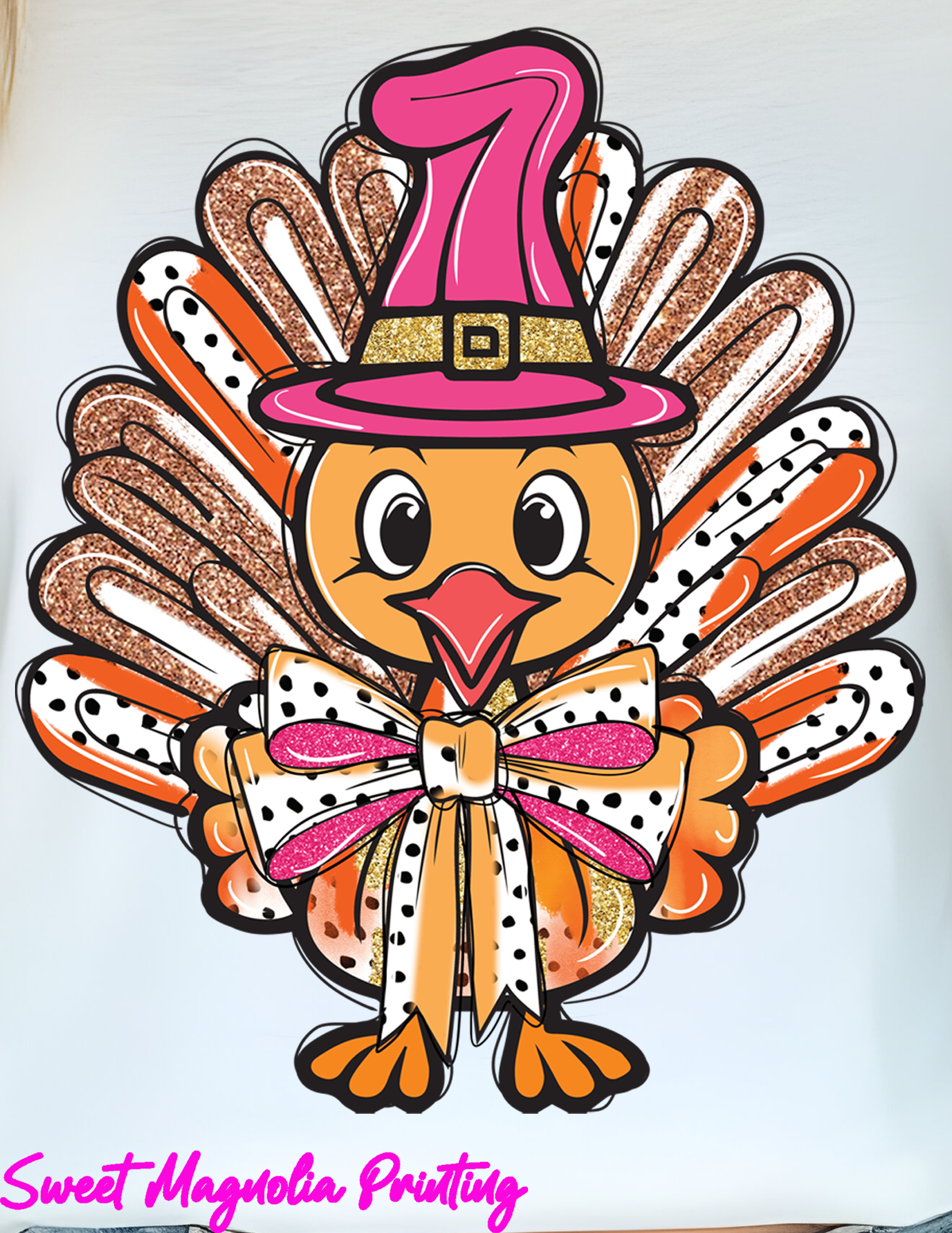Bright Turkey Wearing Pilgram HatWM(Zoom) - 10-03-009.png
