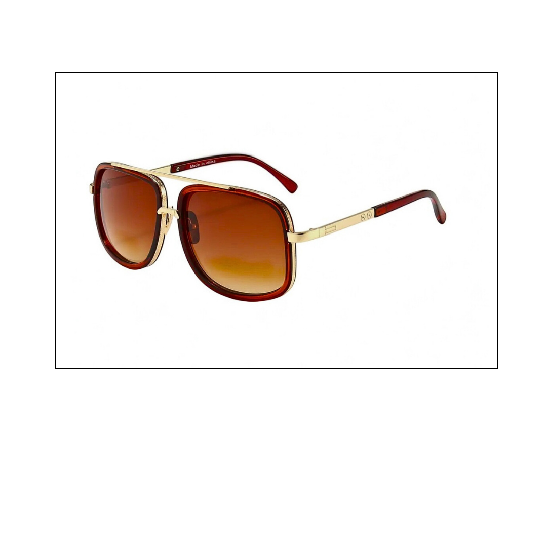 Men's Aviation Sunglasses-Heritage Brown