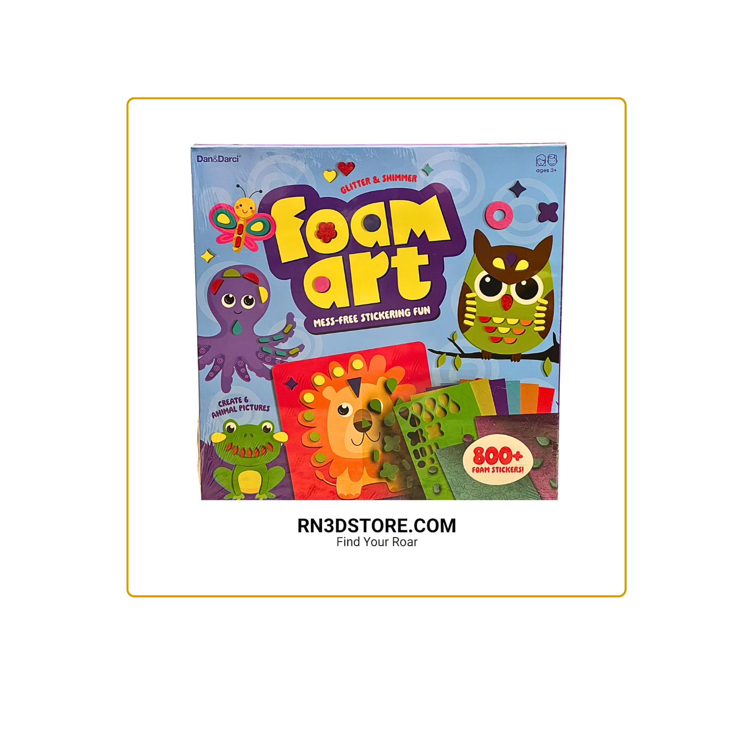 Fabulous Foam Fun: Create Glittering Animal Art