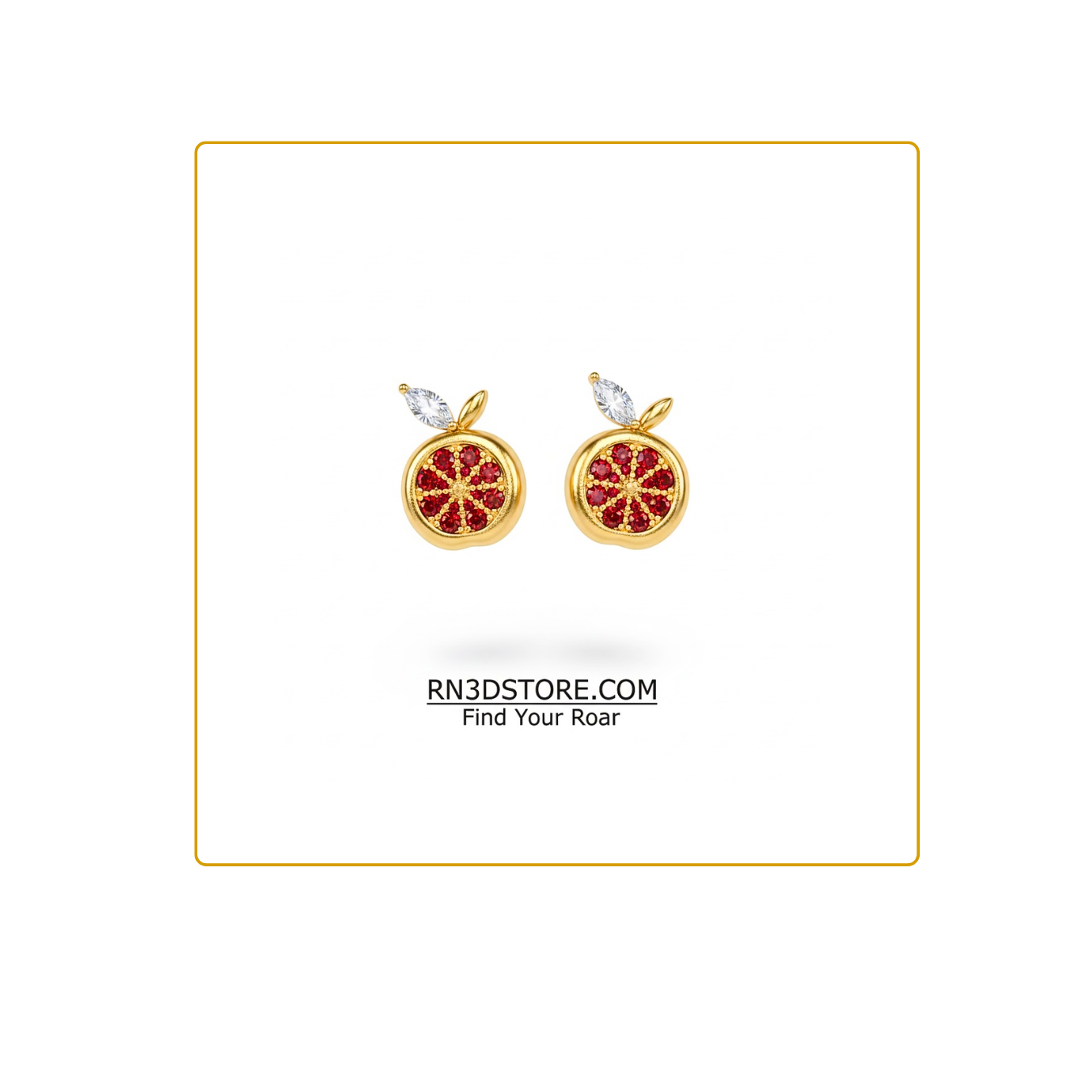 Zest for Your Ears: Blood Orange Stud Earrings