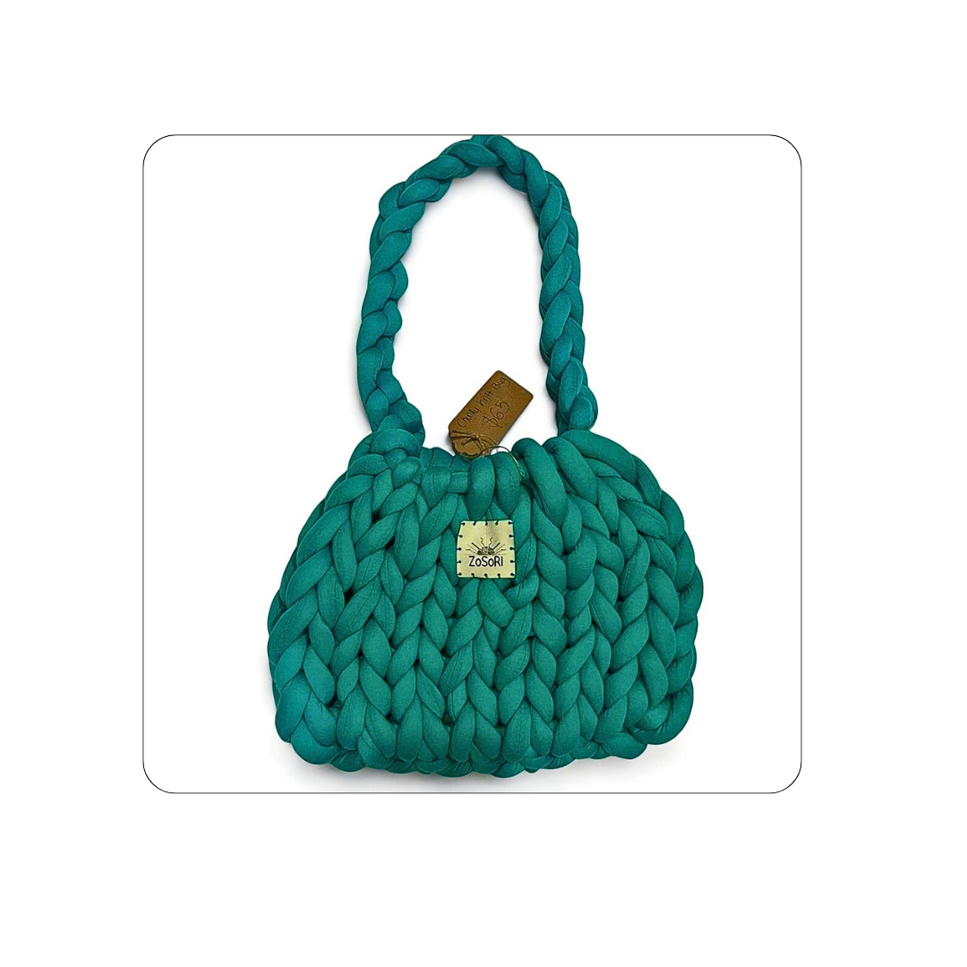 ZoSoRi Knitted Teal Bag