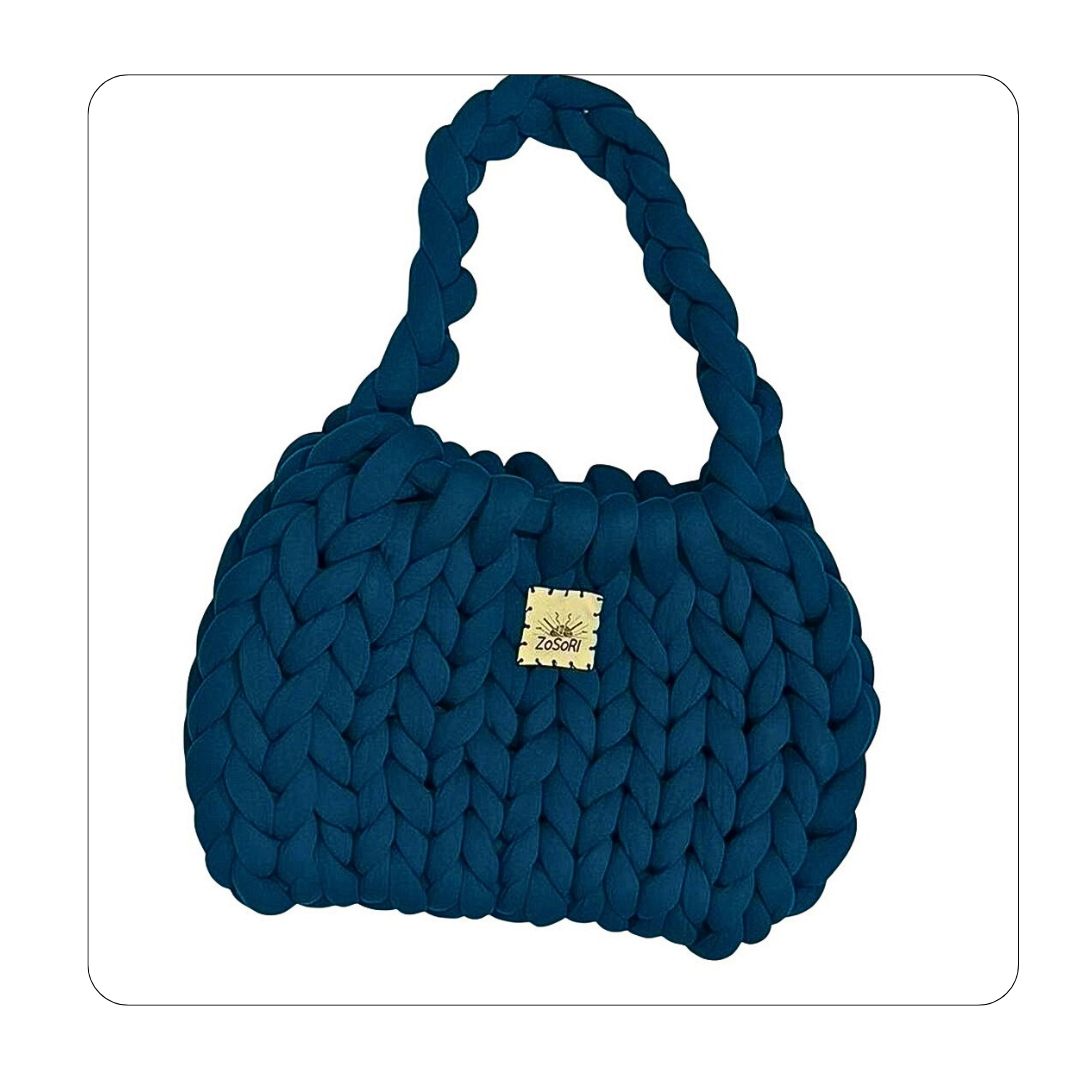 ZoSoRi Knitted Blue-Green Bag
