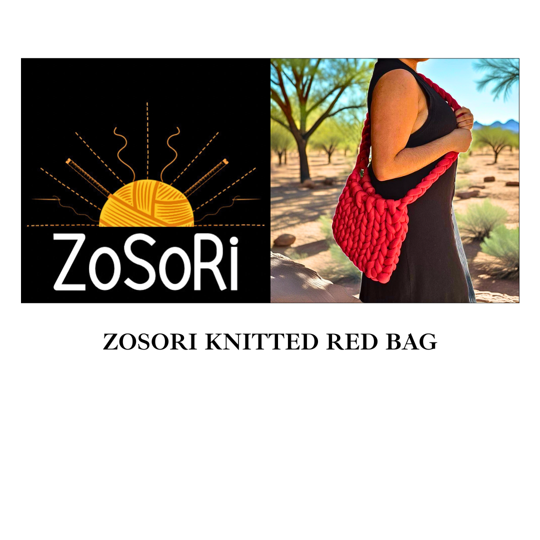 ZoSoRi Knitted Red Bag