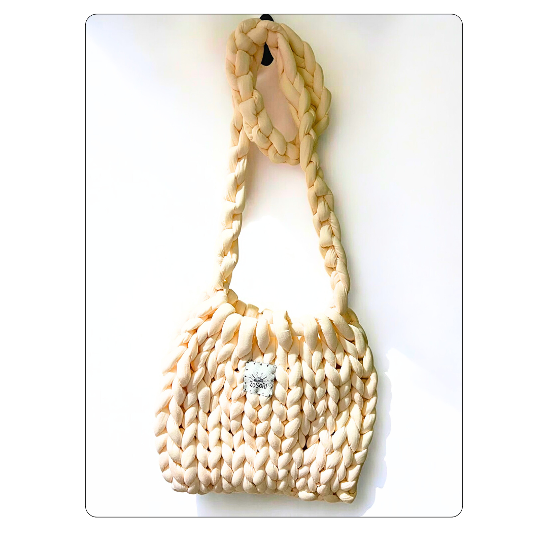 ZoSoRi Knitted Off White Bag