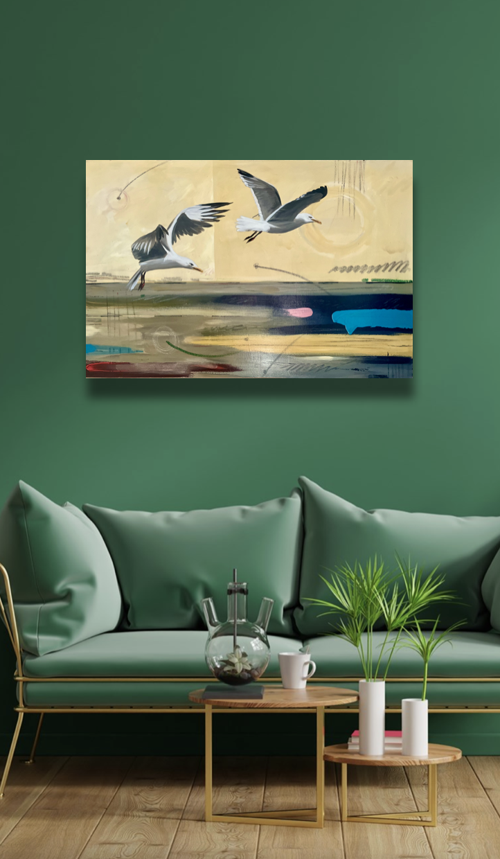 Gulls Over The Gulf