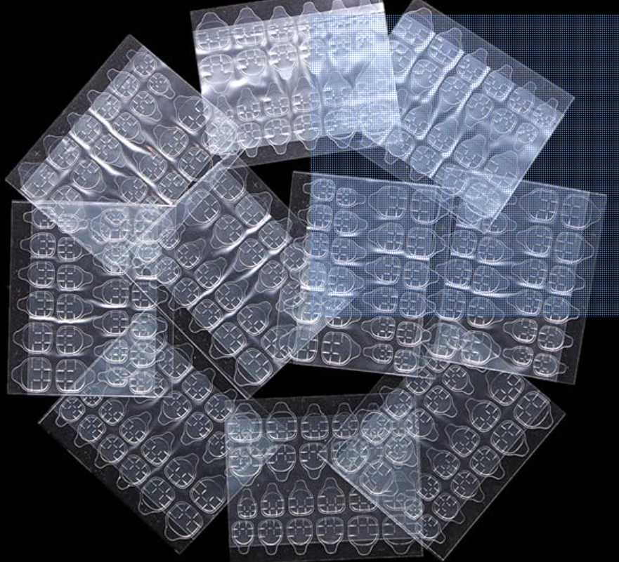 Jelly Double Sided Nail Adhesives, set of 5 sheets