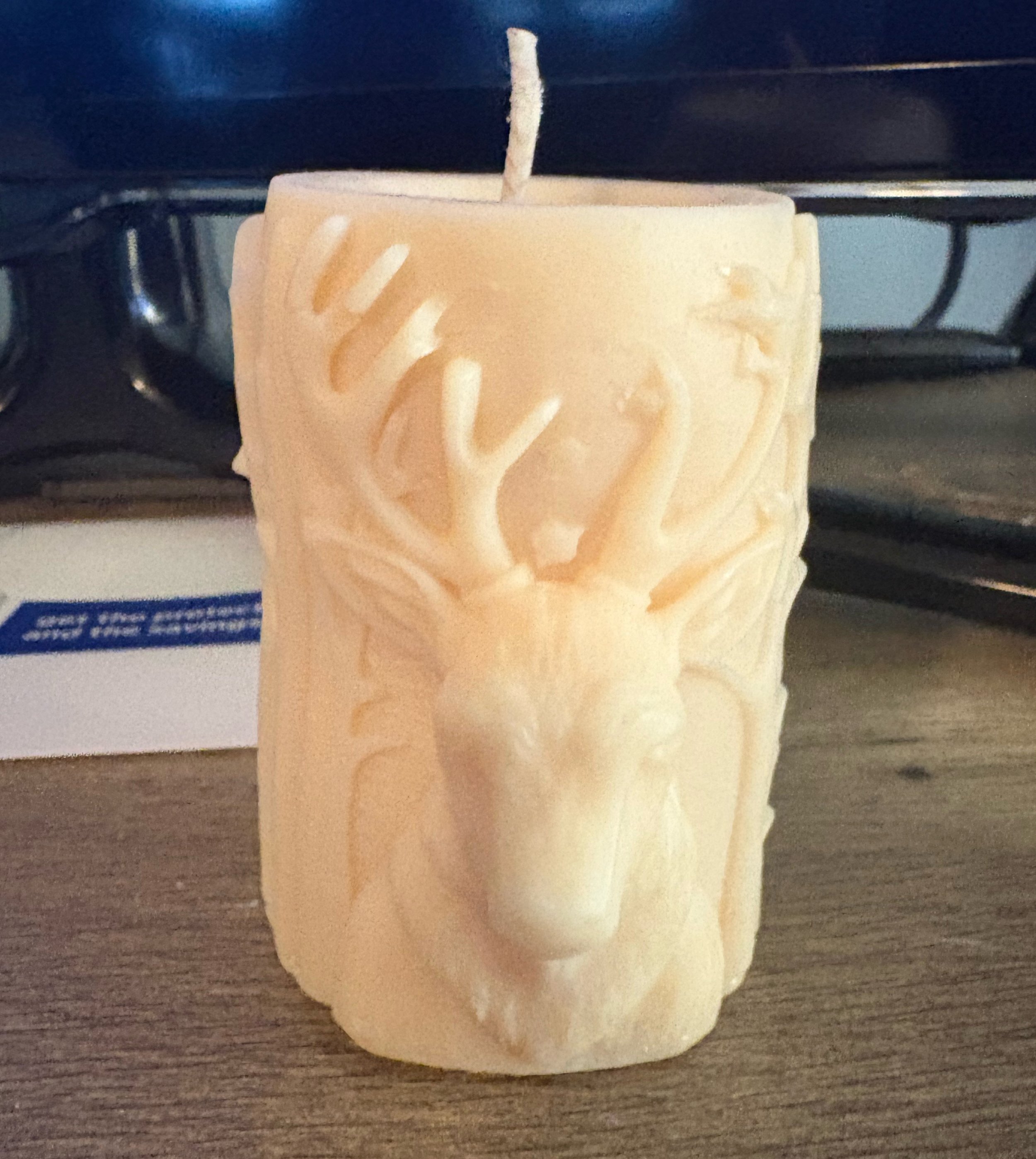 Deer Pillar Candle