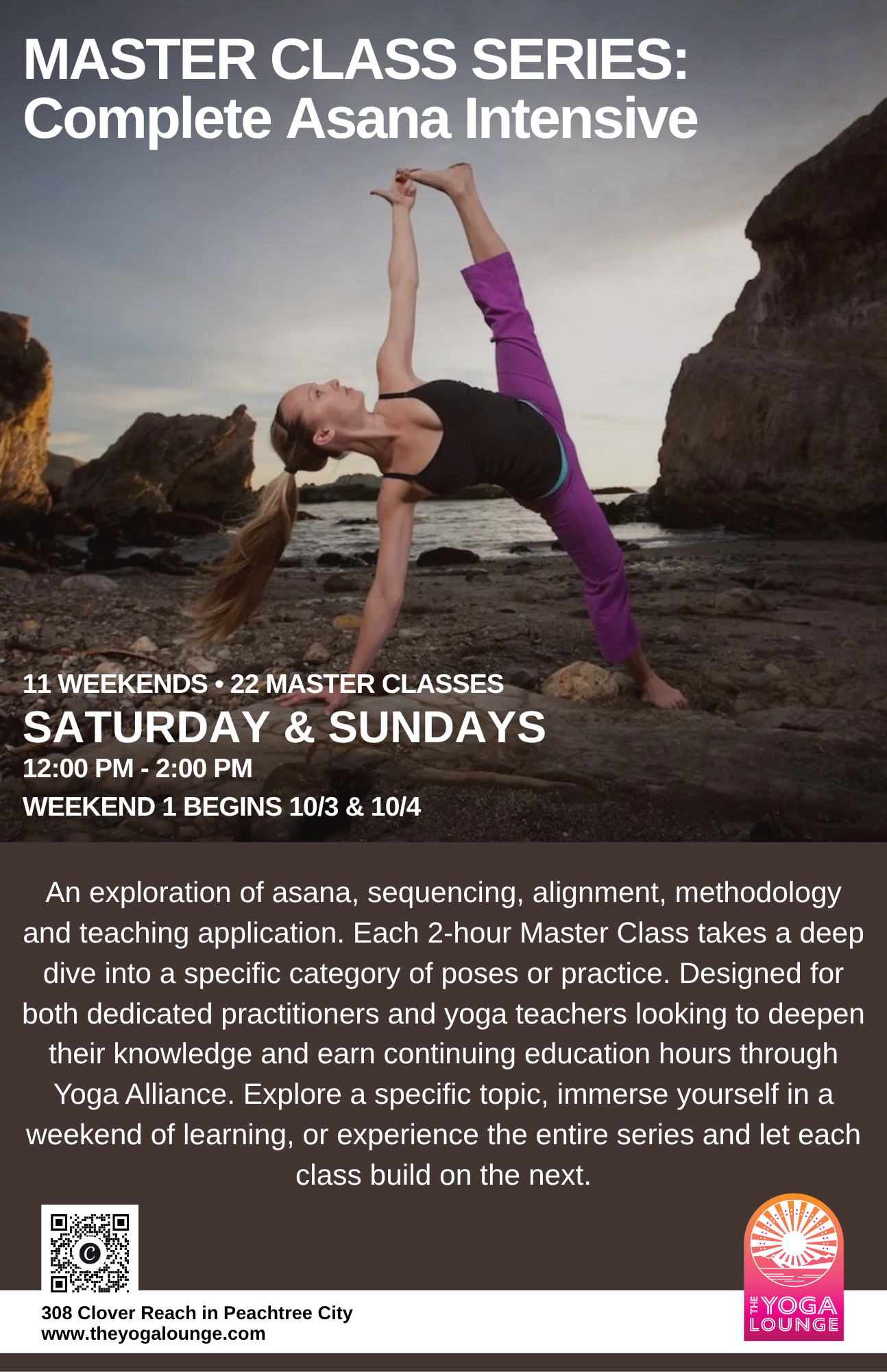 yoga master class asana intensive south atlanta peachtree city newnan fayetteville sharpsburg senoia tyrone brooks