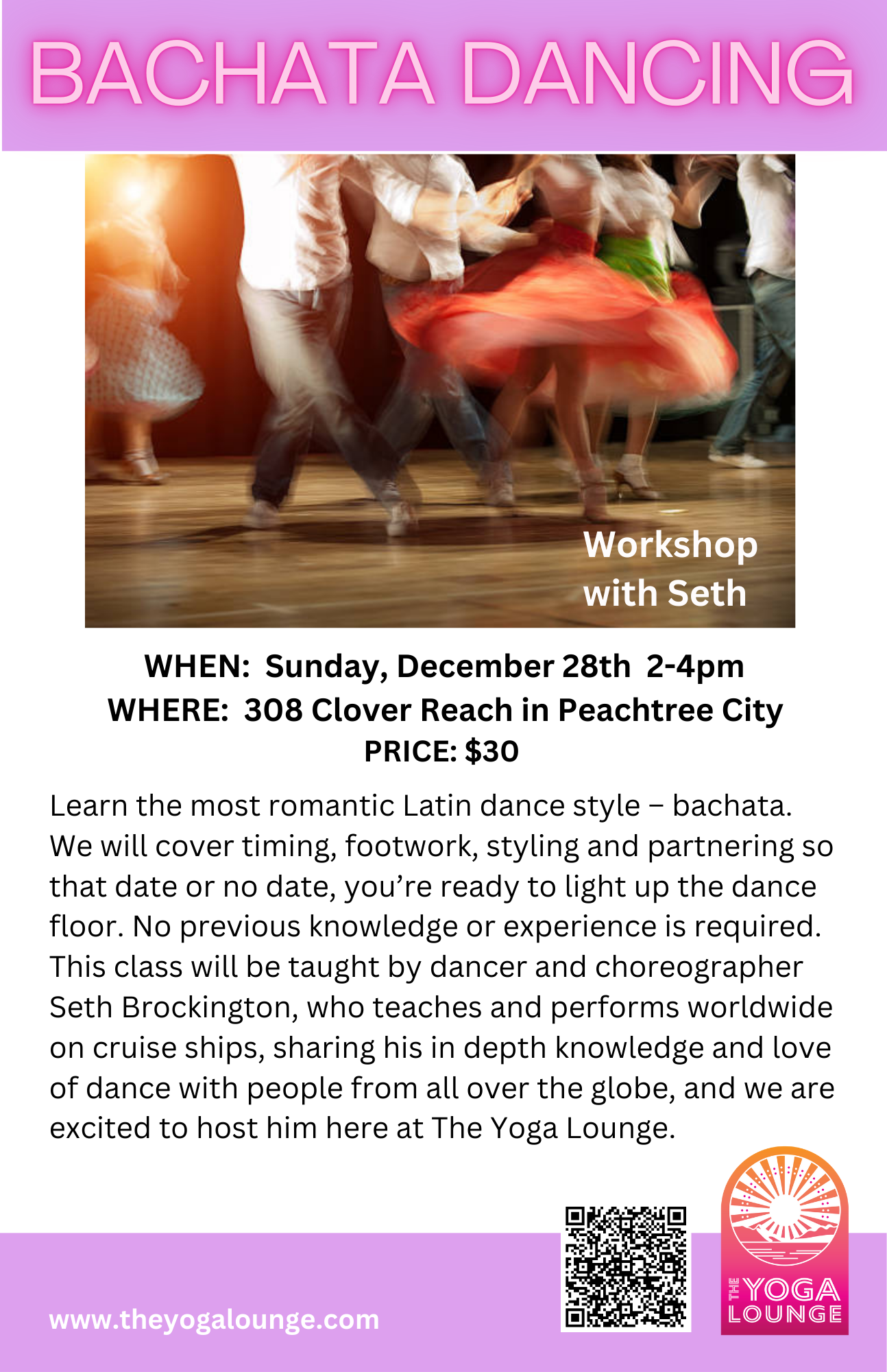 bachata latin dancing fun peachtree city senoia fayetteville sharpsburg newnan