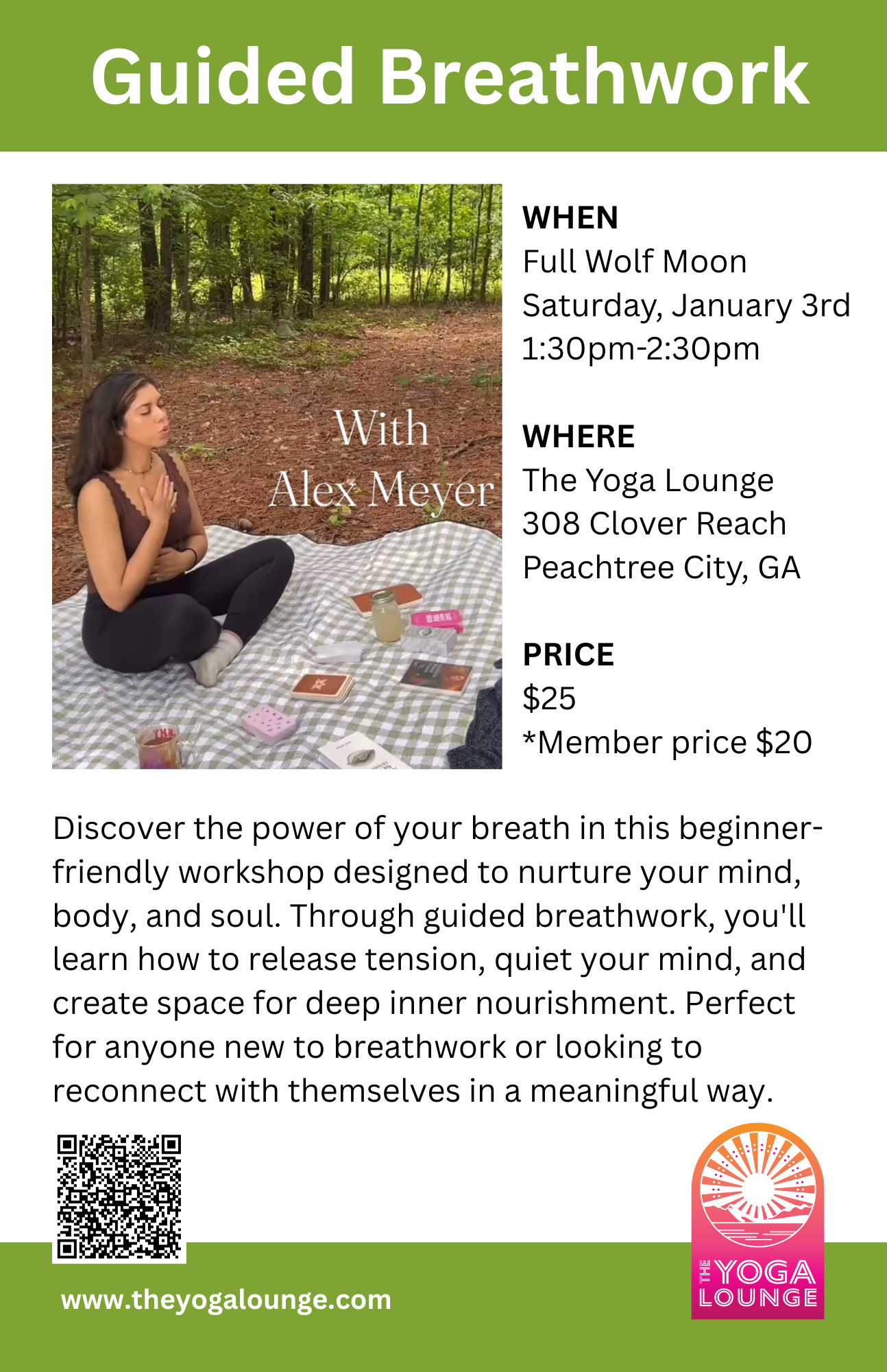 breathwork yoga peachtree city newnan fayetteville sharpsburg senoia relax
