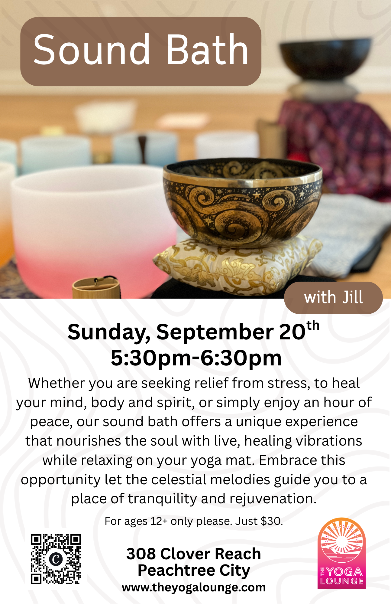 sound bath yoga meditation peace peachtree city fayetteville newnan senoia sharpsburg tyrone brooks south atlanta